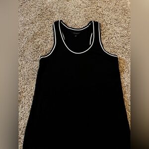 Banana Republic Black Tank Top with White Accents size Medium